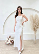 *S&C Made* Sleeveless Pleats Satin Maxi Dress (XS-L)