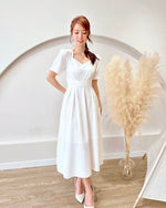 *PLUS SIZE* Sweetheart Cross Waist Flare Dress (S-XL)