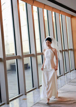 Pearl Design Halter Maxi Gown (XS-L)