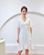 *S&C MADE* V Ruffles Mermaid Dress WHITE (S-XL)