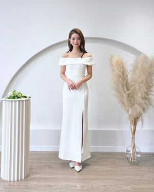 *S&C MADE* Off Shoulder Straight Body Fit Maxi Dress (XS-XL)