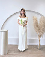 *S&C MADE* Off Shoulder Straight Body Fit Maxi Dress (XS-XL)