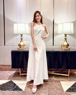 Pearl Design Halter Maxi Gown (XS-L)