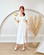 *PLUS SIZE* Sweetheart Cross Waist Flare Dress (S-XL)