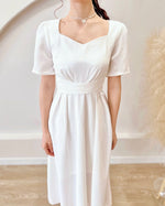 *PLUS SIZE* Sweetheart Cross Waist Flare Dress (S-XL)