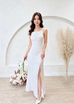 *S&C Made* Sleeveless Pleats Satin Maxi Dress (XS-L)
