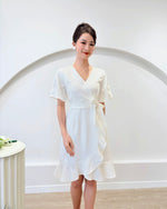 *S&C MADE* V Ruffles Mermaid Dress WHITE (S-XL)