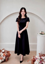 *S&C MADE PLUS SIZE* Classic Round Neck A Line Maxi Dress BLACK (S-2XL)