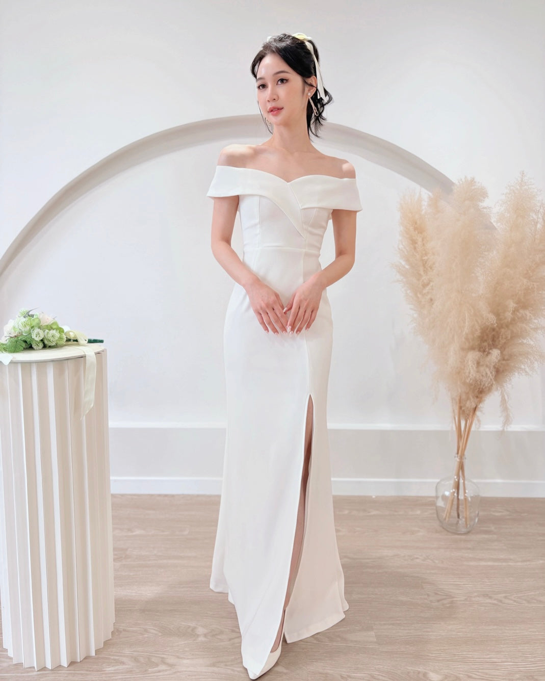 Off Shoulder Sweetheart Mermaid Maxi Gown (XS-XL)