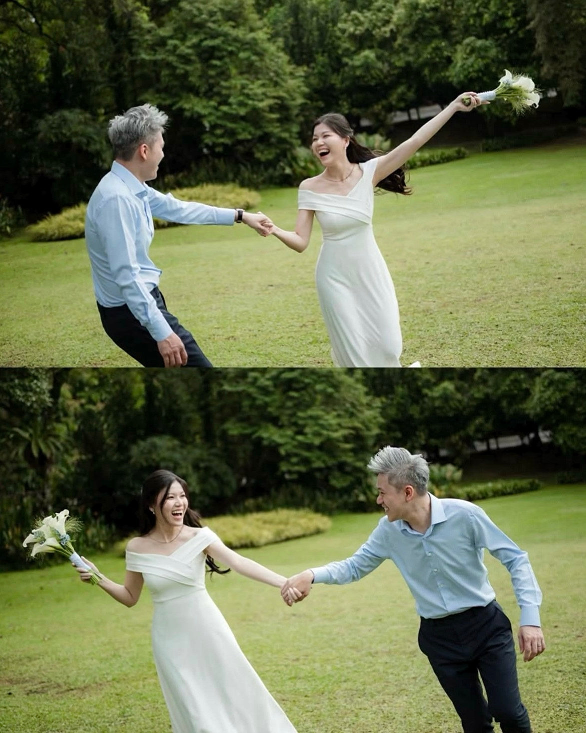 *S&C Made PLUS SIZE* Off Shoulder V Flare Maxi Gown (M-3XL)