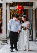 *S&C Made PLUS SIZE* Off Shoulder V Flare Maxi Gown (M-3XL)