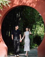 Sleeveless Pearl Straps Design QiPao (S-L)