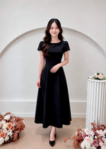 *S&C MADE PLUS SIZE* Classic Round Neck A Line Maxi Dress BLACK (S-2XL)