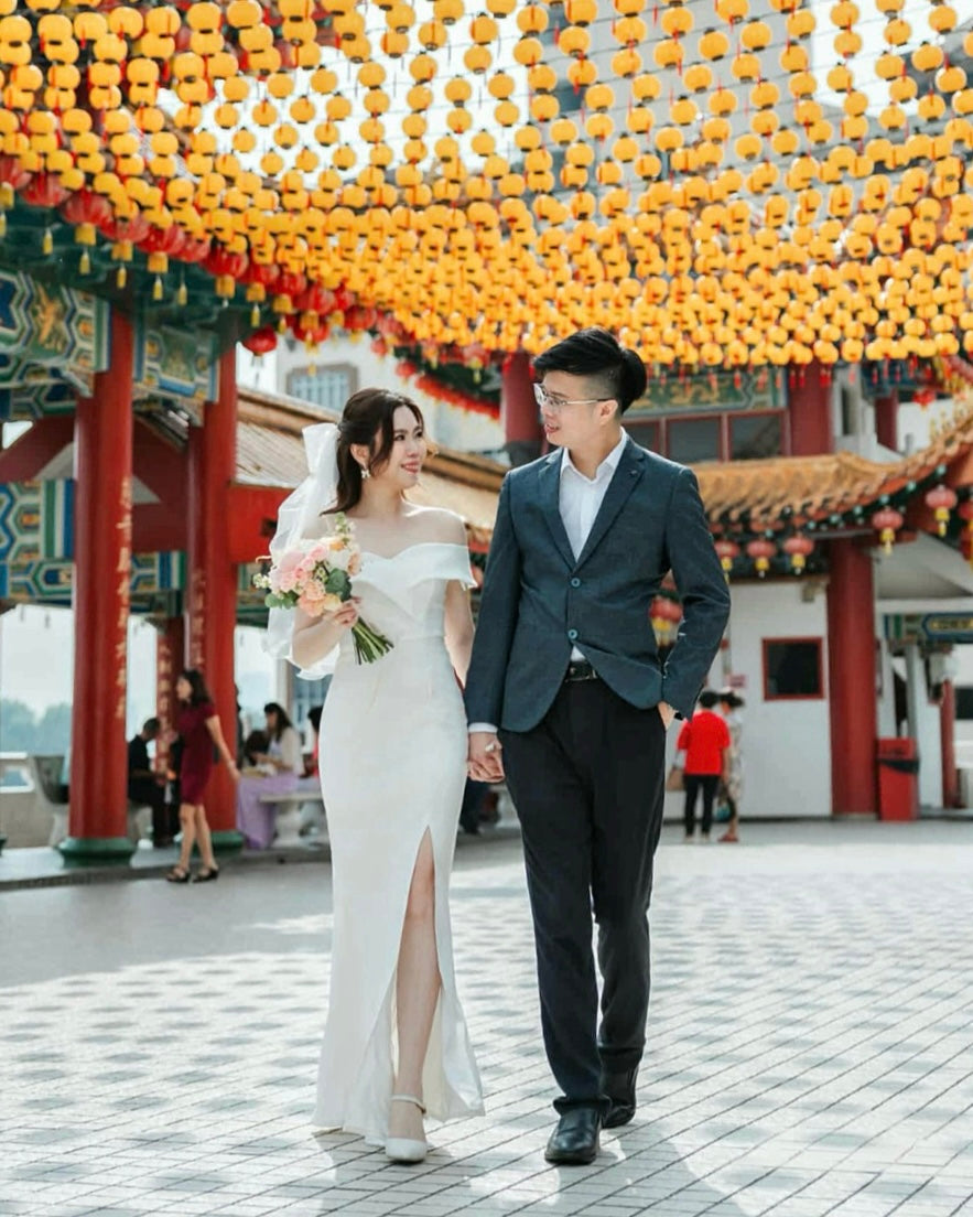 Off Shoulder Sweetheart Mermaid Maxi Gown (XS-XL)