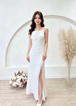 *S&C Made* Sleeveless Pleats Satin Maxi Dress (XS-L)