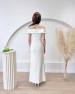 *S&C MADE* Off Shoulder Straight Body Fit Maxi Dress (XS-XL)