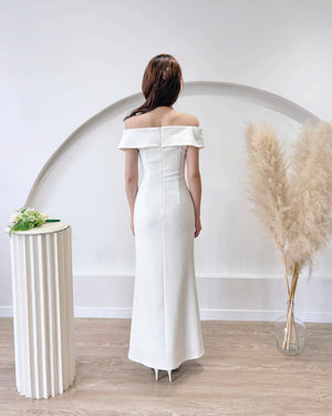 *S&C MADE* Off Shoulder Straight Body Fit Maxi Dress (XS-XL)