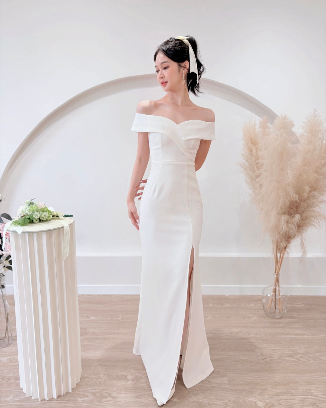 Off Shoulder Sweetheart Mermaid Maxi Gown (XS-XL)