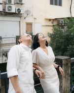 Chiffon V Pleats Ruffles Mermaid Dress (S-XL)