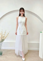 Cut In Design Mesh Maxi Dress (S-L)