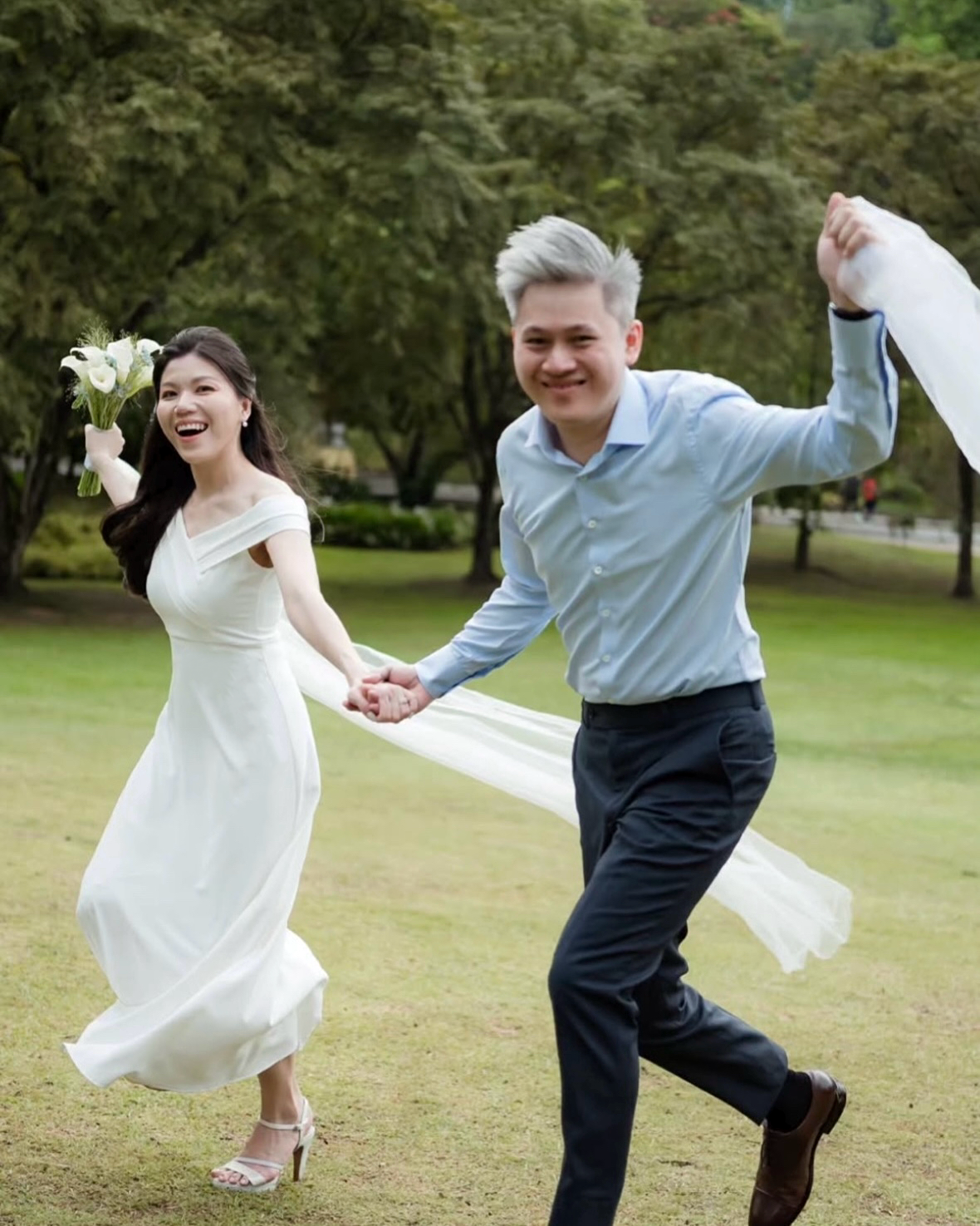 *S&C Made PLUS SIZE* Off Shoulder V Flare Maxi Gown (M-3XL)