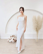 *S&C Made* Sleeveless Pleats Satin Maxi Dress (XS-L)