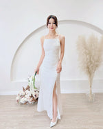 *S&C Made* Sleeveless Pleats Satin Maxi Dress (XS-L)