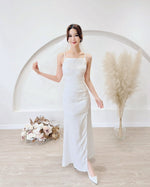 *S&C Made* Sleeveless Pleats Satin Maxi Dress (XS-L)