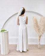 *S&C Made* Sleeveless Pleats Satin Maxi Dress (XS-L)