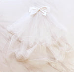 Big Bow Wavey Bridal Veil