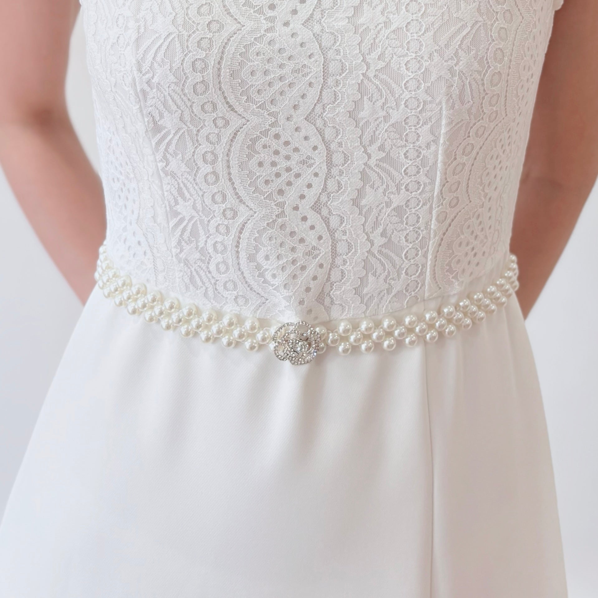 Crystal Pearl Elastic Belt