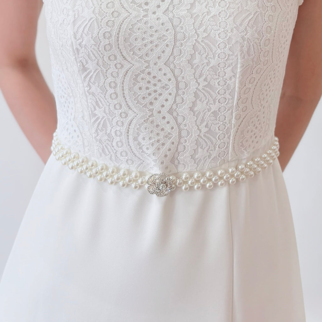 Crystal Pearl Elastic Belt