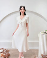 *PLUS SIZE* V Knot Design Midi Dress (S-2XL)