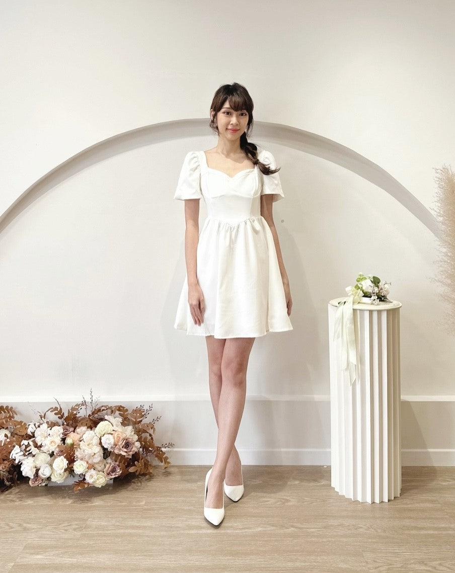 Sweetheart Highwaist Babydoll Mini Dress S L Sweet Classy Co