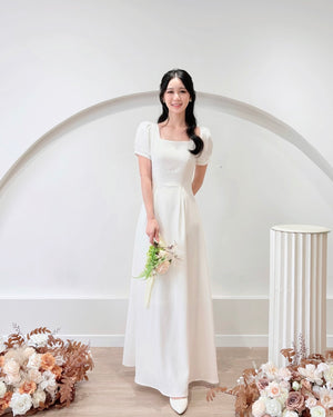 *PLUS SIZE* Classic Square Neck A Line Maxi Gown (S-2XL)