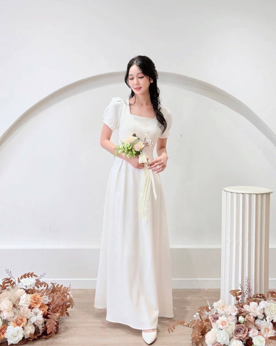 *PLUS SIZE* Classic Square Neck A Line Maxi Gown (S-2XL)