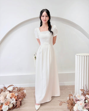 *PLUS SIZE* Classic Square Neck A Line Maxi Gown (S-2XL)