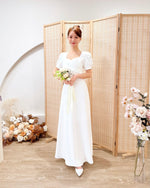 Classic Sweetheart A Line Maxi Dress WHITE (SM)