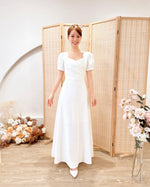 Classic Sweetheart A Line Maxi Dress WHITE (SM)