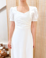 Classic Sweetheart A Line Maxi Dress WHITE (SM)