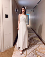 Pearl Design Halter Maxi Gown (XS-L)