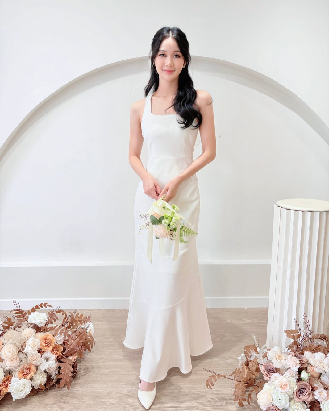 Square Neck Sleeveless Mermaid Maxi Dress (S-L)