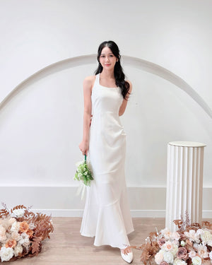 Square Neck Sleeveless Mermaid Maxi Dress (S-L)