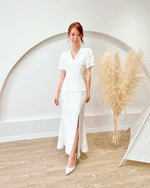 V Fake 2 Piece Design Slit Maxi Dress (S-XL)