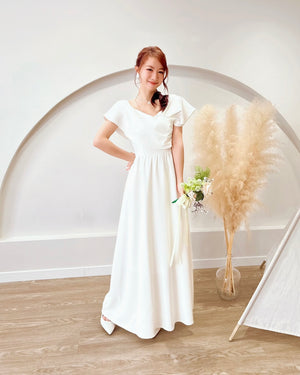 *PLUS SIZE* V Neck 2 Way Flare Maxi Dress (S-2XL)