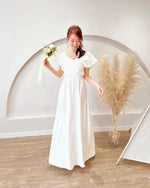 *PLUS SIZE* V Neck 2 Way Flare Maxi Dress (S-2XL)