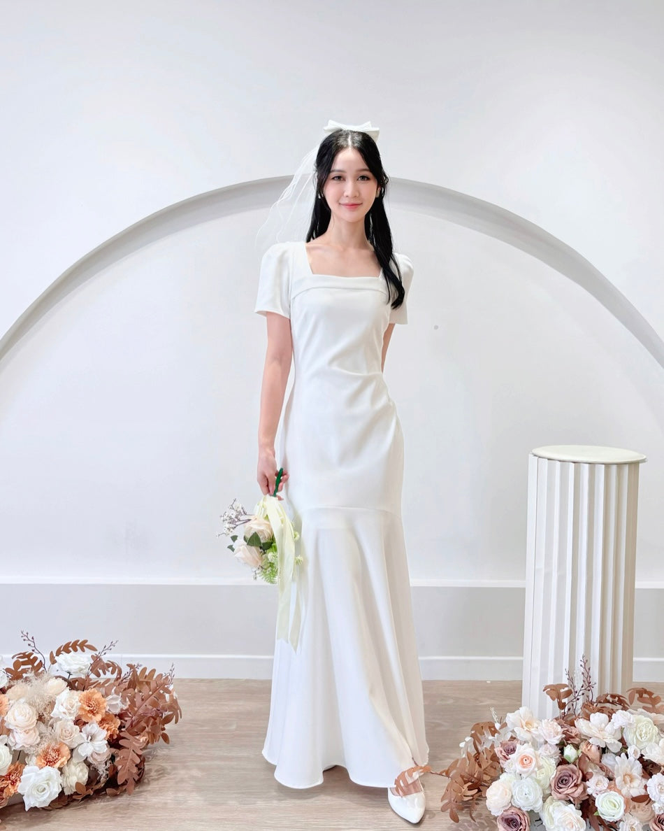 Square Neck Mermaid Maxi Dress (S-XL)