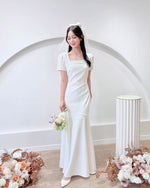 Square Neck Mermaid Maxi Dress (S-XL)