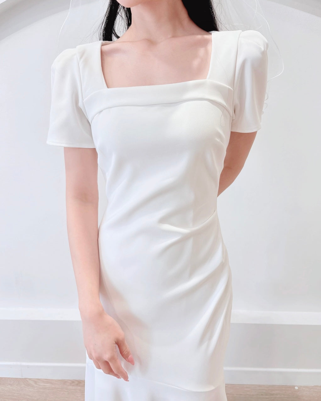 Square Neck Mermaid Maxi Dress (S-XL)