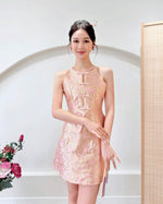 Oriental Knot Halter Set Wear PINK/ IVORY (S-L)